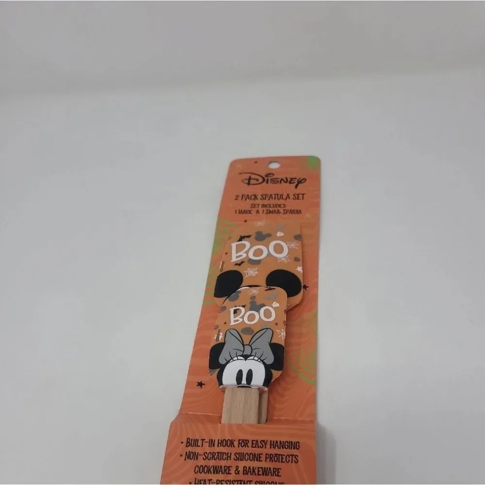 Disney Halloween Mickey & Minnie 2pc Spatula Set  Large And Small New